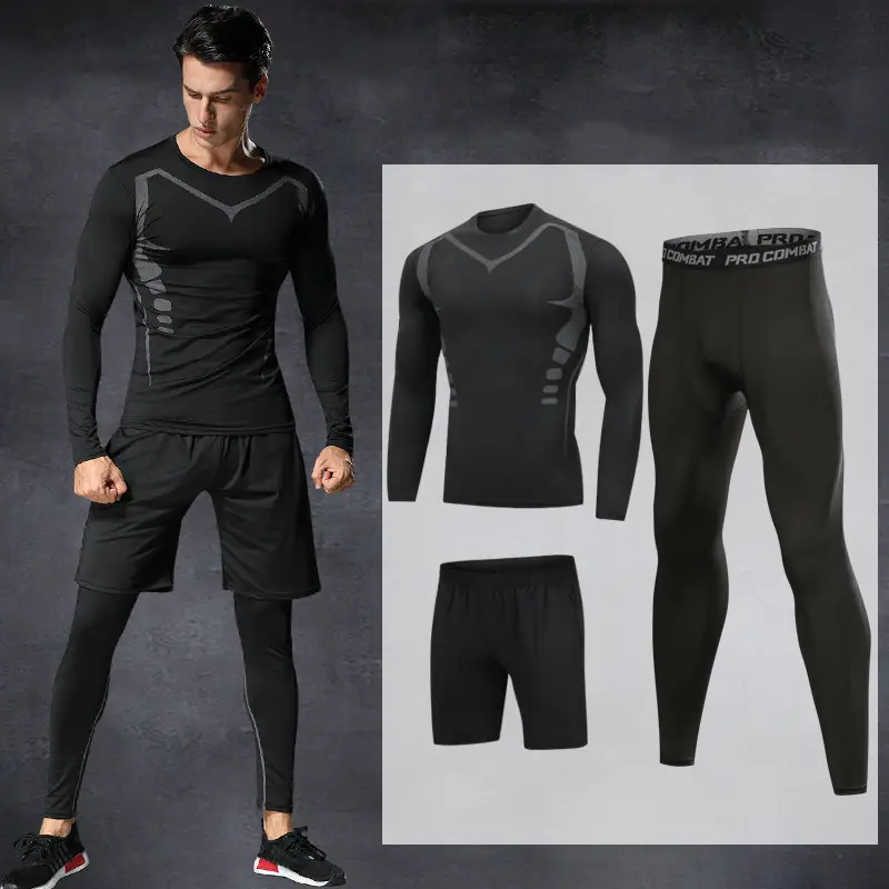 Мужская одежда для бега Ropa De Gimnasia, одежда для спортзала, быстросохнущая одежда для фитнеса и йоги, спортивная одежда, спортивный костюм