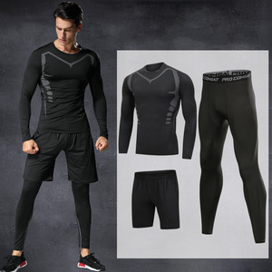 Ropa De Gimnasia ชุดวอร์มออกกำลังกายของผู้ชาย,ชุดวอร์มเล่นโยคะฟิตเนสแห้งเร็วเสื้อผ้าวิ่งตามสั่ง - Product Image 1