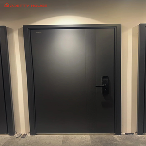 Khu dân cư bền sinh thái thân thiện không thấm nước rắn gỗ tếch tùy chỉnh lối vào Chống kẻ trộm bên ngoài chính nhập trước pivot cửa - Product Image 6