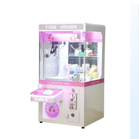 Funspace Vente en gros d'usine Jouet rose à pièces personnalisé Distributeur automatique Machine à grue à griffes d'arcade Machine à griffes de poupée bon marché