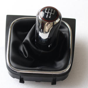 Housse en cuir pour pommeau de levier de vitesse de voiture, pour Golf 5, 6 vitesses, conception ergonomique - Product Image 2