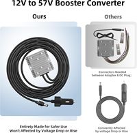 Convertisseur de tension Starlink Gen 3 pour voiture 12V vers 57V, câble DC 2M, adaptateur d'alimentation étanche pour allume-cigare pour camping-car, camion, bateau, yacht