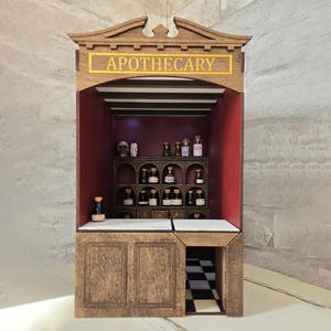 Bricolage créatif 3D en bois Puzzle Hut ornements assemblés à la main modèle de maison artisanat ensemble pour les âges 7-9 1:3 échelle - Product Image 1