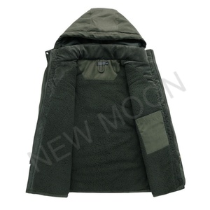 Custom New Men's Jacket Winter US Size <b>Large</b> Size Jacket Hooded Cotton Thickened Multi-pocket Casual Mid-length Coat - Product Image 6