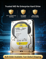 Disque Dur de Surveillance d'Entreprise à Livraison Rapide Gold Enterprise 3.5" SATA 7200RPM CMR 1TB-4TB pour CCTV DVR NVR NAS Ordinateur de Bureau Karaoké