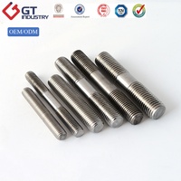 Vis à tête cylindrique à double extrémité en acier inoxydable de qualité supérieure GB898 DIN939 M10-M30, fixation filetée pour machines et équipements industriels