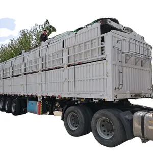 China Supplier 100 Ton 4 Axle Bulk Cement Tanker Dible Oil Transport Flower Bar Semi-Trailer