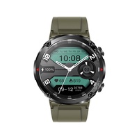 Montre connectée T30 pour hommes avec appels Bluetooth, étanche IP67, écran rond de 1,7 pouces, suivi d'activité, moniteur de fréquence cardiaque, montre connectée sportive