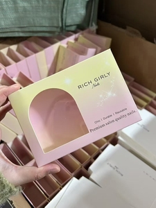 All'ingrosso espositore per unghie stampate di lusso, scatole regalo trasparenti, Logo personalizzato stampato etichette Private per unghie vuote, carta lunga - Product Image 3