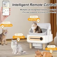 Bac à litière pour chat autonettoyant électrique OEM ODM Contrôle par application WIFI Top8 Toilettes pour chat chronométrées automatiques d'usine Nettoyage facile Poids 10kg