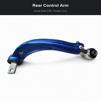 Kit de bras de suspension arrière réglables pour Honda Civic C50 Bleu Métallisé Anodisé – Remplacement pour berline