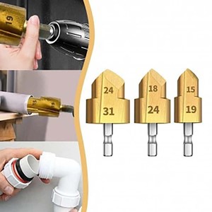 Broca escalonada PPR de <span class=keywords><strong>20</strong></span>, 25, 32 mm para tuberías de agua de 1/2, 3/4, 1 pulgada, herramienta de conexión para reparación de fugas por termofusión - Product Image 2