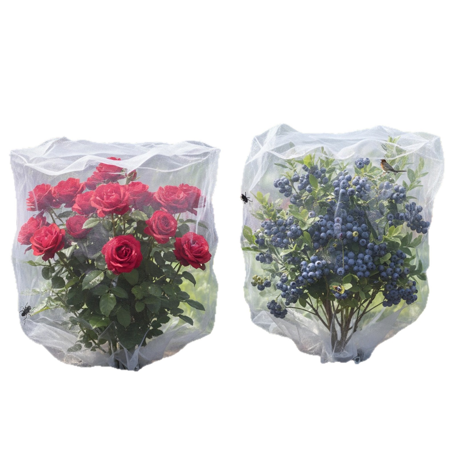 ตาข่ายกันแมลงโพลีเอสเตอร์ 20D สีขาว