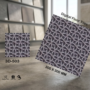 Carreaux de sol en céramique numérique 3D émaillés, finition mate, 400x400mm, 5mm, pour extérieur, centres commerciaux et salles de bain, dernière collection Vistaar - Product Image 2