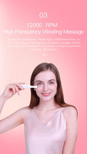 Elegante varita de mano para masaje de ojos con vibración, compresa caliente, removedor de arrugas a batería - Product Image 4