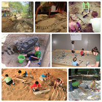 Jeux de divertissement sur le thème des dinosaures, jeux pour enfants, fouilles de fossiles de dinosaures, bac à sable pour enfants