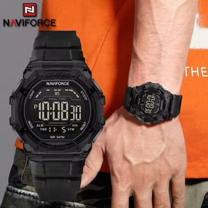 NAVIFORCE 7136 Men Fashion Outdoor Watch Electronic LCD <b>Digital</b> Casual Date Week Alarm Wristwatches Silicone Electronic <b>Clock</b> - Product Image 1
