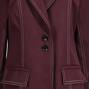 Vente en gros 2025 Blazers élégants solides marron pour femmes, manteau respirant à la palangre, veste abaya - Product Image 6