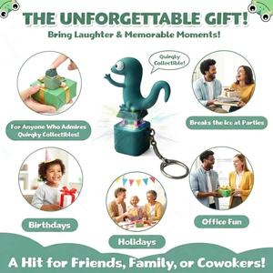 سلسلة مفاتيح جديدة لعام 2026 على شكل حيوانات كرتونية (سحالي) مقاومة للماء وقابلة للتخصيص بـ12 لونًا لمحبي الحيوانات الأليفة - Product Image 5