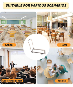 Buitenhotel evenement bruiloft banket zwaarbelastbaar stalen opvouwbaar rollend opslag platform met vier wielen structuur handvat trolley OEM - Product Image 6