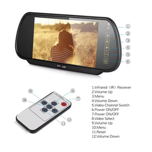 7 İnç IPS TFT LCD Dikiz Aynası Dokunmatik Ekran Kamera İzleme Sistemi Gece Görüşü CarPlay Geri Görüş Yardımcısı Otomobiller Kamyonlar SUV'ler - Product Image 3