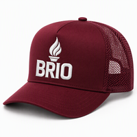 Casquette de camionneur rétro marron et blanc, motif flamme brodé, casquette snapback athlétique personnalisée pour hommes et femmes, sports de plein air