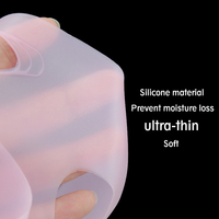 Vente chaude Produits de beauté Masque en silicone lavable Masque en silicone réutilisable 3D Taille de voyage, taille d'échantillon Couverture de visage en silicone OEM/ODM