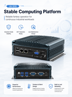 Computadora Integrada Sin Ventilador, con Múltiples Puertos de Entrada/Salida, LAN Dual, COM, USB, HD, VGA, para Proyectos OEM/ODM, Compatible con Windows y Linux, PC Industrial Integrado