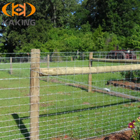 Grillage en fil de fer galvanisé pour élevage de bétail, chèvres, moutons et cerfs, résistant à l'usure, durable, économique, en vrac, option hauteur 4 pieds