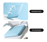 Coussin de siège ergonomique en mousse à mémoire de forme, design oblong, housse amovible, technique de couture pour soulager la pression – Fini les maux de fesses