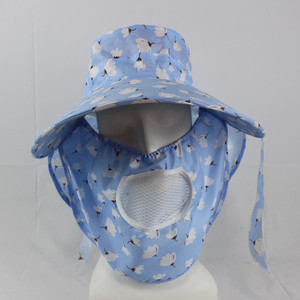 Sombrero de ala ancha rosa con protector de cuello, protección solar transpirable para mujer, uso en exteriores en primavera y verano - Product Image 3