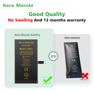 Kara Manda mới 0 chu kỳ chẩn đoán không có hàn hiển thị 100% sức khỏe công suất cao thay thế pin điện thoại cho Iphone 15 cộng với pin - Product Image 5