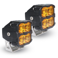 Luces Antiniebla LED de Alta Luminosidad para Parachoques de Carretera, 4x4, Luz Blanca Fría, Aluminio de Aviación de Alta Calidad, Haz Combinado, para Camiones, Acero Inoxidable