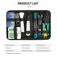 Kit d'outils de réparation Ethernet pince à dénuder en acier au carbone testeur de câbles réseau Rj45 outil de sertissage OEM personnalisable