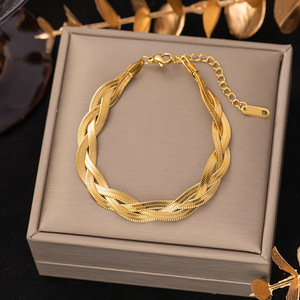 Pulsera de Acero de Titanio Resistente <span class=keywords><strong>a</strong></span> la Decoloración para Uso Diario, Estilo Moderno para <span class=keywords><strong>Mujer</strong></span> - Product Image 5