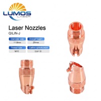 Nosel Pengelasan Laser Genggam QILIN M11 Presisi Tinggi, Ujung Pengumpan Kawat Datar Sudut Dalam & Luar untuk Kit Fabrikasi Lembaran Logam