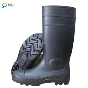 Ampliamente utilizado anti pinchazos gris PVC goma impermeable rodilla trabajo goma <span class=keywords><strong>botas</strong></span> agricultura industrial puntera de acero <span class=keywords><strong>Botas</strong></span> de lluvia de seguridad - Product Image 2