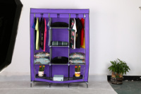 Vente en gros Garde-robe en tissu pliable non tissé de haute qualité Garde-robe de rangement portable