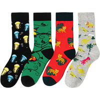 Chaussettes personnalisées avec logo coloré et original, taille unique pour hommes et femmes, en coton tissé et tricoté avec un design amusant de dessin animé et d'anime par sublimation