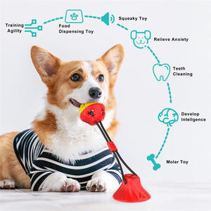 Juguetes para masticar para perros con dispensador de comida, ventosa resistente a mordidas, para jugar y roer, accesorios divertidos para mascotas - Product Image 3