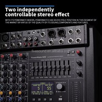 YFY-CMS1000-3 DUAL DSP 127*2 Alimentation fantôme +48V 1000W*2 Amplificateur de son professionnel Mixeur audio numérique alimenté