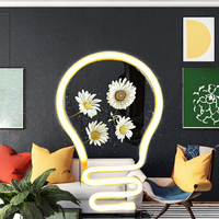 SHENGJIA Enseigne néon LED en acrylique, lumière décorative, alimentation USB ou par piles, indice IP65, lampe de nuit pour chambre, fête, mariage, bar