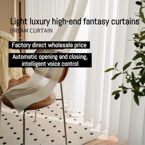 Modern Dream - Cortinas Translúcidas Motorizadas de Tela, Persianas Verticales Inteligentes para el <span class=keywords><strong>Hogar</strong></span>, Control Remoto, WiFi Tuya, Ventana Eléctrica, Estilo Francés - Product Image 2