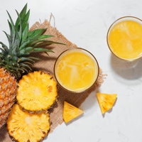 Jus d'ananas aromatisé naturel, boisson fraîche à l'ananas, concentré de boisson aux fruits, sain, 100% pur jus de fruits, boîte en vrac, non sucré