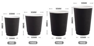 Couvercles personnalisés gaufrés pour gobelets à café jetables à double paroi en papier, de qualité alimentaire, biodégradables, écologiques et recyclables pour boissons chaudes à emporter - Product Image 4