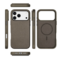 Étui de téléphone personnalisé en cuir PU de luxe pour la série 17, fermeture magnétique, protection antichoc, étanche, protection améliorée de l'appareil photo