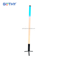 Luz de Proyección LED Pixel Tube RGBWA de 1.4m 360, Alimentada por Batería de Litio, Control por Aplicación Móvil, DMX Inalámbrico, Luz de Escenario LED