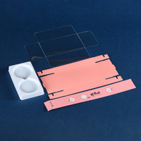 Boîte d'emballage transparente pour gâteaux de lune neigeux, jaune d'œuf, JS-001, en plastique, pour pâtisseries occidentales, lot de 2, Daifuku fraise et mangue