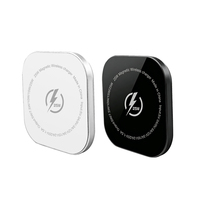 Chargeur sans fil magnétique 25W, chargeur sans fil magnétique carré en alliage d'aluminium, chargeur sans fil rapide pour téléphones compatibles avec la charge sans fil Qi