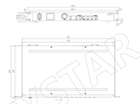 Kystar KSV2C Prosesor Layar LED 2-Port Triple-in-One dengan Kepadatan Piksel 1.300.000, Kecerahan Dapat Disesuaikan, CMS, Penggunaan Luar Ruangan/Dalam Ruangan 1